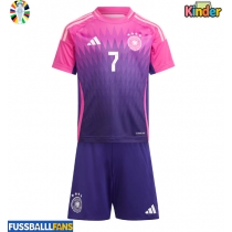 Deutschland Kai Havertz #7 Auswärts Trikotsatz Kinder EM 2024 Kurzarm (+ Kurze Hosen)